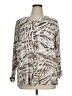 LOGO by Lori Goldstein Silver Cardigan Size XL - photo 1