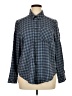 Torrid Plaid Blue Long Sleeve Button-Down Shirt Size 1X Plus (1) - photo 1
