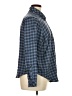Torrid Plaid Blue Long Sleeve Button-Down Shirt Size 1X Plus (1) - photo 4