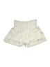 TCEC 100% Polyester Metallic Ivory Shorts Size L - photo 1