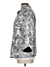 TanJay 100% Polyester Floral Graphic Black Silver Cardigan Size 12 - photo 5