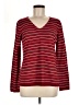 Bass 100% Acrylic Stripes Red Pullover Sweater Size M - photo 1