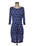 Escapada Argyle Blue Casual Dress Size S - photo 2