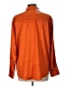 Dee Elly Polka Dots Orange Long Sleeve Blouse Size L - photo 2