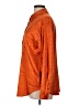 Dee Elly Polka Dots Orange Long Sleeve Blouse Size L - photo 5