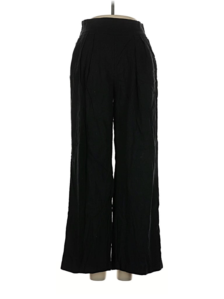Pre-owned Abercrombie & Fitch Linen Pants In Black