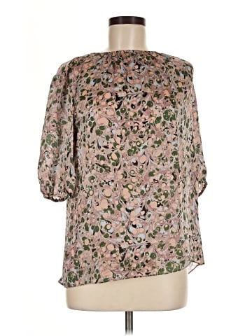 L.K. Bennett 3/4 Sleeve Silk Top (view 1)