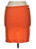 Theory 100% Cashmere Solid Orange Wool Skirt Size L - photo 2