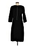 Talbots Solid Black Casual Dress Size M - photo 2