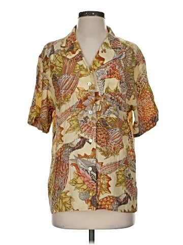 Salvatore Ferragamo Short Sleeve Silk Top (view 1)