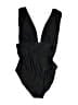 J.Crew Solid Black One Piece Swimsuit Size 8 - photo 1