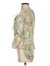 Vince Camuto 100% Polyester Green 3/4 Sleeve Blouse Size XXS - photo 5