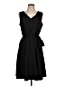 Calvin Klein Solid Black Casual Dress Size 10 - photo 1