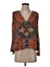 Free People 100% Polyester Orange 3/4 Sleeve Blouse Size S - photo 1