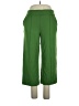 Anne Klein Solid Green Casual Pants Size L - photo 1