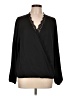 Allison Joy 100% Polyester Black Long Sleeve Blouse Size L - photo 1