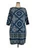 Wisp Paisley Blue Casual Dress Size 18 - photo 1