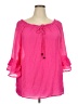 Late August Pink 3/4 Sleeve Blouse Size 2X - photo 1