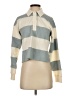 Marine Layer 100% Cotton Color Block Teal Long Sleeve Blouse Size XS - photo 1