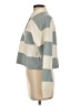 Marine Layer 100% Cotton Color Block Teal Long Sleeve Blouse Size XS - photo 5