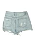 Shein Blue Denim Shorts Size 4 - photo 2