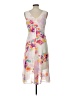 DKNY 100% Polyester Floral Orange Cocktail Dress Size 10 - photo 2
