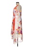 DKNY 100% Polyester Floral Orange Cocktail Dress Size 10 - photo 5