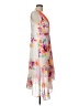 DKNY 100% Polyester Floral Orange Cocktail Dress Size 10 - photo 4