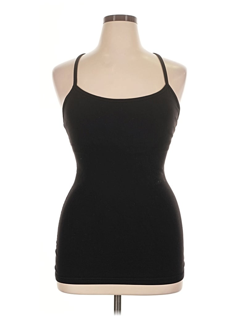 Pre-owned Lululemon Athletica Tank Top Black Halter Neckline Tops