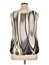Danny And Nicole 100% Polyester Silver Sleeveless Blouse Size 16 - photo 2