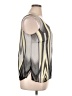 Danny And Nicole 100% Polyester Silver Sleeveless Blouse Size 16 - photo 4