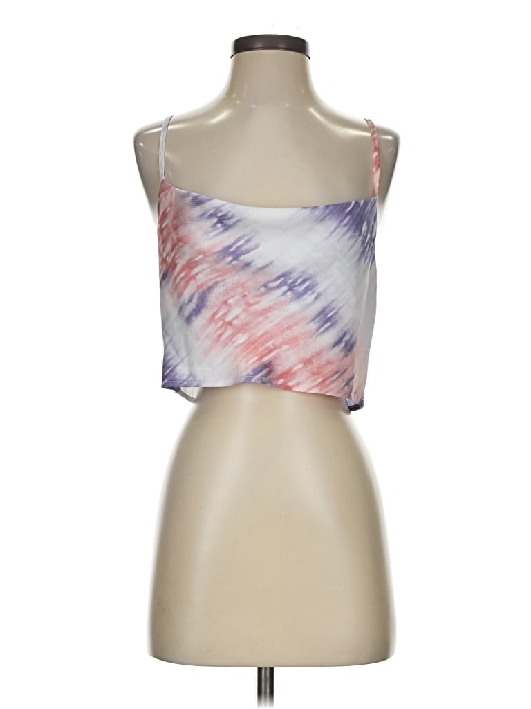Pre-owned Re:named Sleeveless Top Purple Halter Neckline Tops