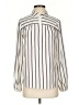 FRAME 100% Silk Stripes Ivory Blouse Size XS - photo 1