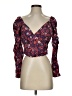 Veronica Beard Burgundy 3/4 Sleeve Blouse Size 2 - photo 1