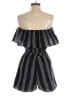 LUCCA 100% Polyester Stripes Black Romper Size S - photo 2