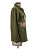 Topshop 100% Cotton Green Jacket Size 4 - photo 4