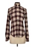 Assorted Brands 100% Cotton Plaid Brown Long Sleeve Button-Down Shirt Size S - photo 1
