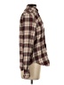Assorted Brands 100% Cotton Plaid Brown Long Sleeve Button-Down Shirt Size S - photo 4