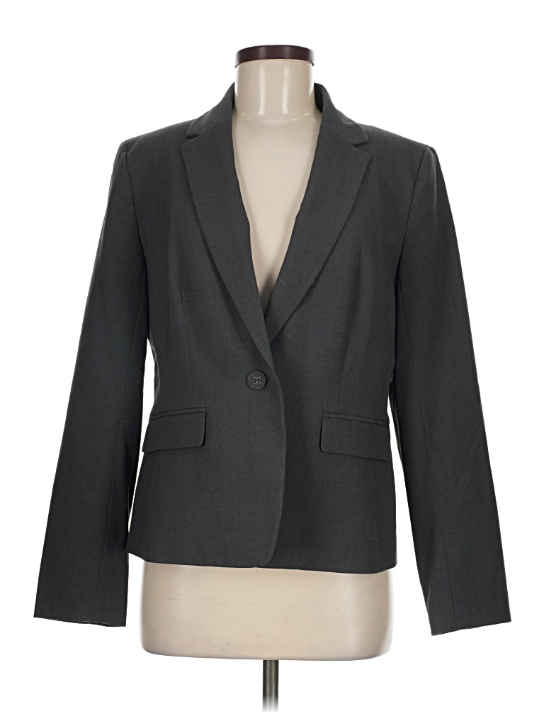 Pre-owned Nine West Blazer Jacket In Gray