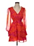 Lavender Brown 100% Polyester Orange Cocktail Dress Size XS - photo 1