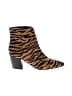 Marc Fisher Animal Print Brown Ankle Boots Size 10 - photo 1