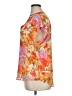 Vince Camuto 100% Polyester Floral Orange Short Sleeve Blouse Size XL - photo 5