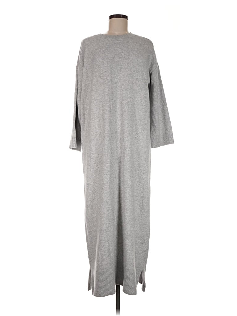 Pre-owned Ann Taylor Loft Casual Dress In Gray