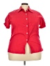 Unbranded Red Short Sleeve Button-Down Shirt Size 4X - photo 1