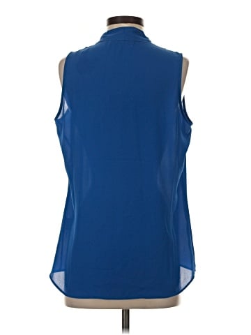 Rose + Olive Sleeveless Blouse (view 2)