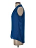 Rose + Olive 100% Polyester Blue Sleeveless Blouse Size S - photo 5