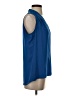 Rose + Olive 100% Polyester Blue Sleeveless Blouse Size S - photo 4