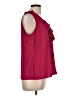 Jones Studio Burgundy Sleeveless Blouse Size L - photo 4