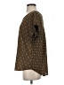 Pleione Brown Short Sleeve Blouse Size S - photo 5