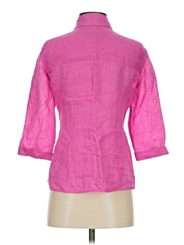 Linda Allard Ellen Tracy 3/4 Sleeve Button-Down Shirt (view 2)